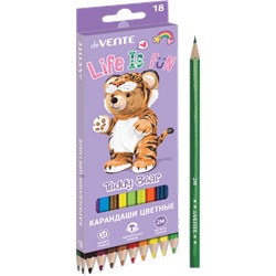 Карандаши 18цв "deVENTE. Teddy Bear"  2М 2,8мм шестигранные 5023414/8/Китай