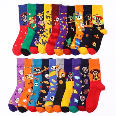 Demi-season knee socks, Spain, mid-length, halloween
