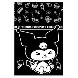 Блокнот А7 "Куроми-2", 65*98 мм, клетка, 40 л на скрепке, обложка 200 гр/м2