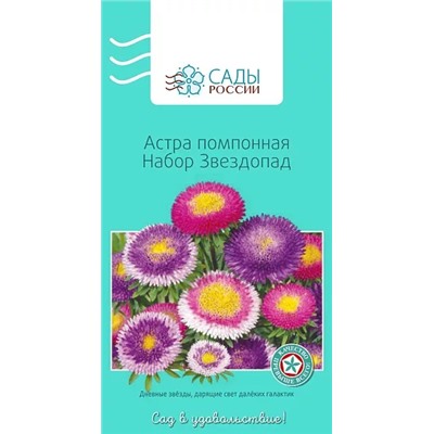 Астра Помпонная Звездопад набор 0,2гр, арт.: 2833