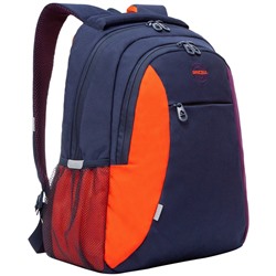Рюкзак GRIZZLY, 31*42*18см, 2 отделения, 3 кармана, анатомическая спинка, кэжуал