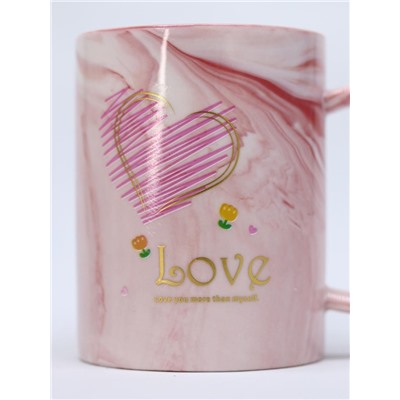 Набор кружек 2 шт. «Love you more than myself», (300 ml)