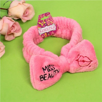 Повязка на голову "Кокетка - Miss Beauty", микс 4 цвета, 6,5*16см