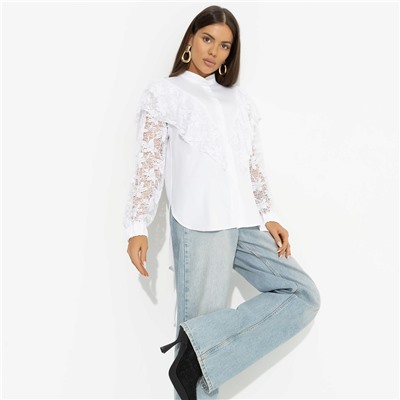 Рубашка с дизайнерской спинкой, Only You (white)