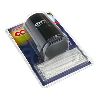 Печать автоматическая самонаборная COLOP Printer R=40/2-SET, диаметр 40 мм, 2 круга, касса А, чёрная