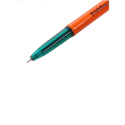 Ручка шариковая ErichKrause Slender Stick Orange, Super Glide, 0.7 мм, зелёная
