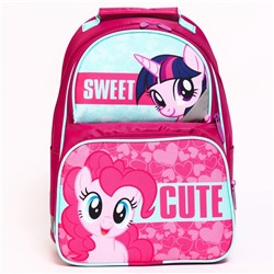 Рюкзак школьный с эргономической спинкой, 37х26х15 см, My Little Pony