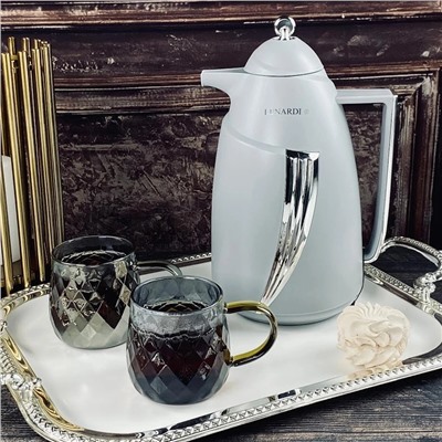 161-005 Термос 1000мл в под.уп.(х12)Пластик,стекло