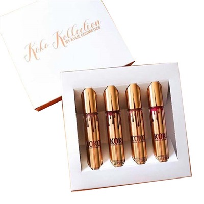 Блеск для губ Kylie Koko Kolection Lipstick 4 шт