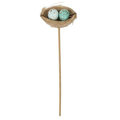 GAEM Набор из 6-ти изделий декоративных (вставка) "Гнездо пасхальное" (6*5*3), L26 W17 H5,5 см