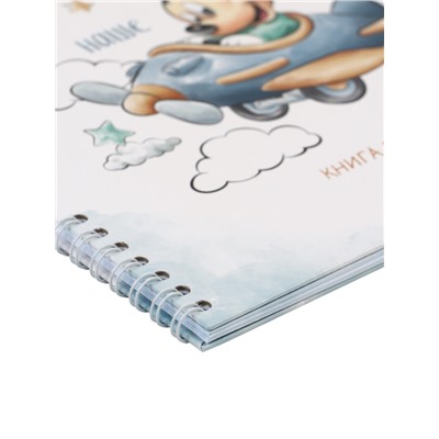 Книга пожеланий на пружине, 21.7×21 см, Микки Маус