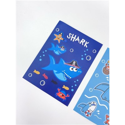 Набор наклеек 2 шт. "Sea shark", 11*15 см
