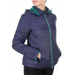 9313 TURQUOISE/BLUE Куртка демисезонная двухсторонняя женская RIKA (100 гр. синтепон)