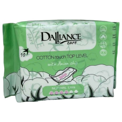 Прокладки гигиенические "DALLIANCE Care COTTON touch NORMAL Ultra" (10 шт.) (10326052)
