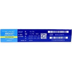 1-Day Acuvue Moist for Astigmatism, 90pk