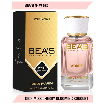 Beas W535 Christian Dior Miss Dior Cherie Blooming Bouquet Women edp 50 ml, Парфюм женский Beas W535 создан по мотивам аромата Christian Dior Miss Dior Cherie Blooming Bouquet