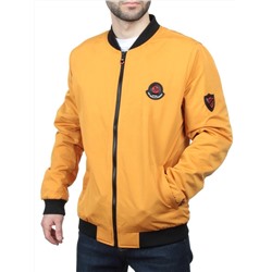 EM25056-2 YELLOW Куртка-бомбер мужская демисезонная (100 гр. синтепон)