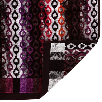 "Missoni-3006" Полотенце махровое 70х140см, плотность 375гр/м2, 100% хлопок, сиреневый, Bolangde (Китай)