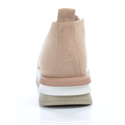 01-5576-6 BEIGE Ботинки демисезонные женские (натуральная замша, байка)