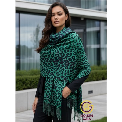 Палантин теплый кашемировый с двусторонним принтом Арт 2322/14