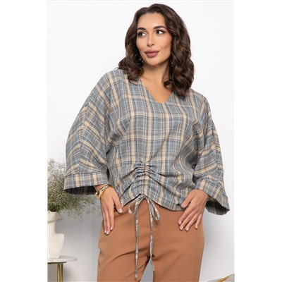 Блуза Ватсон (серо-бежевая) Б14150-12М