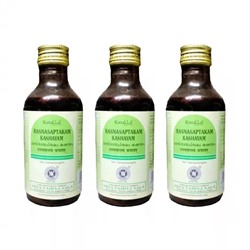 Набор Раснасаптакам Кашаям (3 x 200 мл), Rasnasaptakam Kashayam Set, произв. Kottakkal Ayurveda