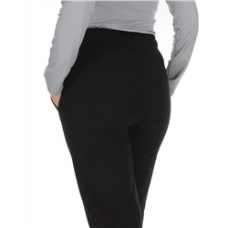 Q-01 BLACK Брюки спортивные женские (85% хлопок, 15% полиэстер)