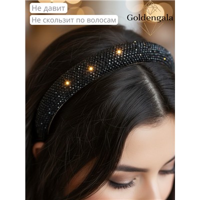 Ободок для волос со стразами объемный 6шт. Арт ОБ6/006А