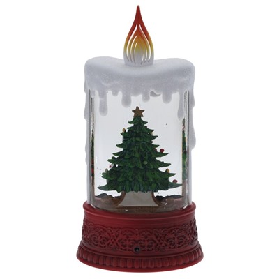 GAEM Изделие декоративное "Свеча" (подсвет, муз, вьюга, 3хААА н/п +USB), L12,5 W8 H24,5 см