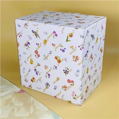 109-221 Фруктовница 26.5х18,5см на ножке КРОКУС в под.уп.(х6)Фарфор