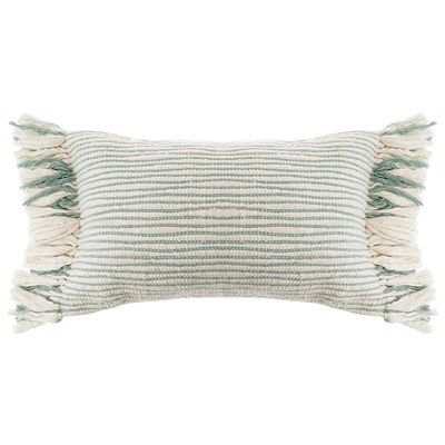 Чехол на подушку мятного цвета Clouds из коллекции Ethnic, 35х60 см