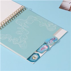 Фотоальбом на спирали 20 листов «Чайки», объёмный элемент и 4 вкладки, 24×24 см