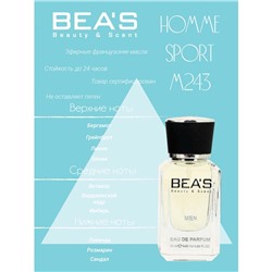 Beas M243 Christian Dior Homme Sport Men edp 25 ml, Парфюм мужской Beas M243 создан по мотивам аромата Christian Dior Homme Sport