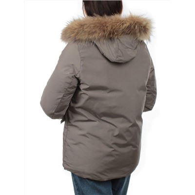 7368 GRAY/GREEN Куртка зимняя женская (200 гр. холлофайбер)