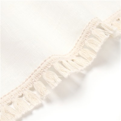 Дорожка на стол Этель Linen style, 40×146 см, 100% лён, белая