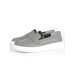 03-ZL-8501 DK. GRAY Полуботинки женские (натуральная кожа)