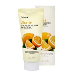 Крем для рук с витаминами, Vitamin Strong Protection Hand Cream, Eshumi ,100 г