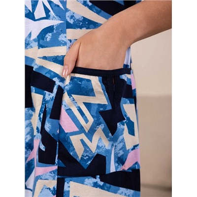 Женский халат мод.469/39 / Синий