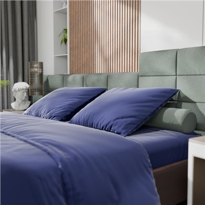Постельное бельё Этель 2сп Tencel 180*210см, 220*245см, 50*70см-2шт, цвет синий