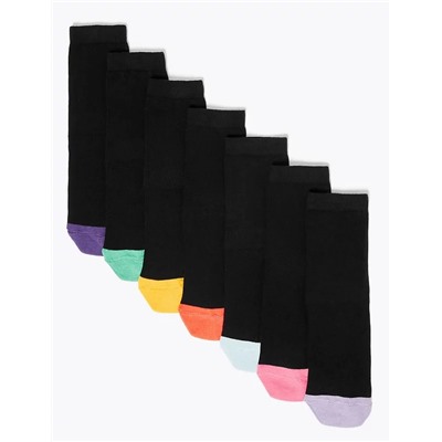 7pk Cotton Days of the Week Socks