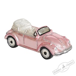 Розовый кабриолет (стекло) 11,5х4,5х4,5 см