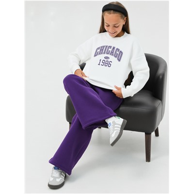 Костюм "Чикаго" детский девочка  молочный фиолет