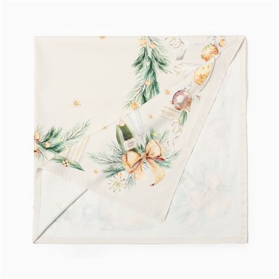 Скатерть новогодняя "Этель" Spruce mood 150х110см +/-3см с ВГМО, 100%хл, саржа 190гр/м2