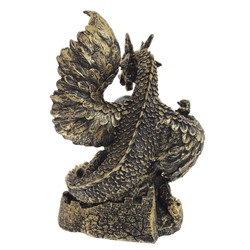 Фигурка декоративная в стекл.шаре "Дракон", D 6 см, L16 W13 H23 см