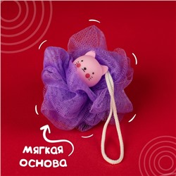 Игрушка-мочалка для купания, детская «Котенок»