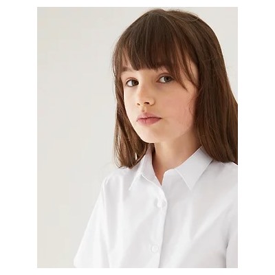 2pk Girls' Skinny Fit School Shirts (2-18 Yrs)
