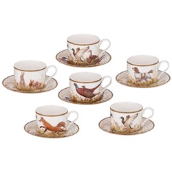 ЧАЙНЫЙ СЕРВИЗ LEFARD "ОХОТА" НА 6 ПЕР. 14 ПР. 1000/370/300 МЛ (КОР=2НАБ.)