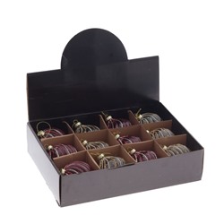 GAEM Набор из 12шт Украшение новогоднее "Шар", D 8 см, L35 W25 H8,5 см