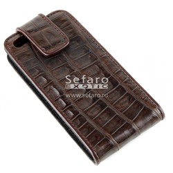 Чехол раскладной для iPhone 5 из кожи крокодила