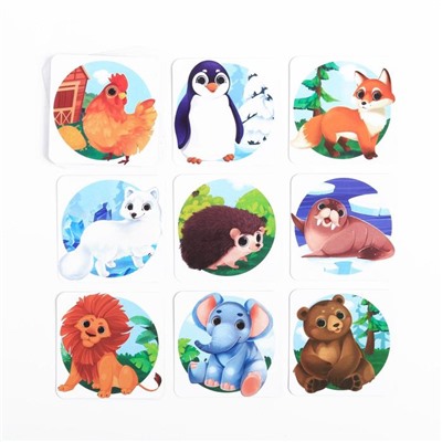 Развивающая игра «Мемо. В мире животных», 3+